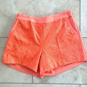 Women’s dressy shorts with cute embroidered pattern.